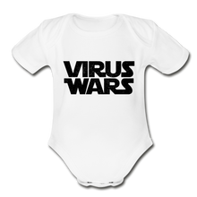 Load image into Gallery viewer, Virus Wars Organic Short Sleeve Baby Bodysuit - Premium Marketing Plus