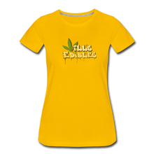 Load image into Gallery viewer, Will's Edibles - Women’s Premium T-Shirt - sun yellow