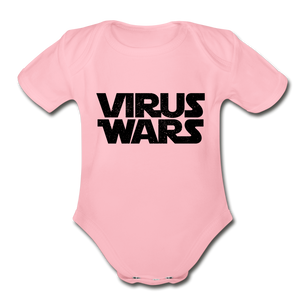 Virus Wars Organic Short Sleeve Baby Bodysuit - Premium Marketing Plus