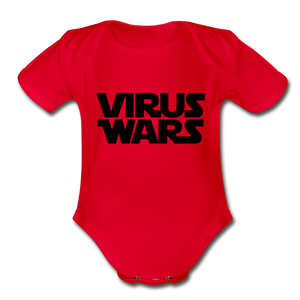 Virus Wars Organic Short Sleeve Baby Bodysuit - Premium Marketing Plus