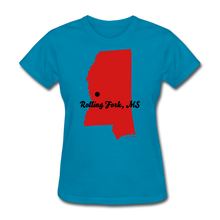 Load image into Gallery viewer, Rolling Fork, MS Red - Women&#39;s T-Shirt - Premium Marketing Plus
