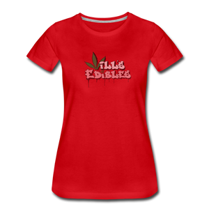 Will's Edibles - Women’s Premium T-Shirt - red