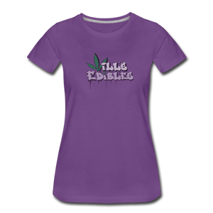 Will's Edibles - Women’s Premium T-Shirt - purple