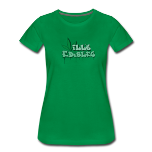 Will's Edibles - Women’s Premium T-Shirt - kelly green