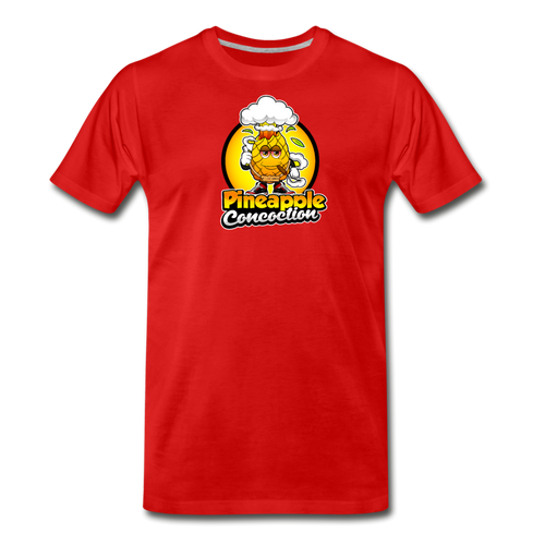 Pineapple Concoction (yellow) - Men's Premium T-Shirt - red