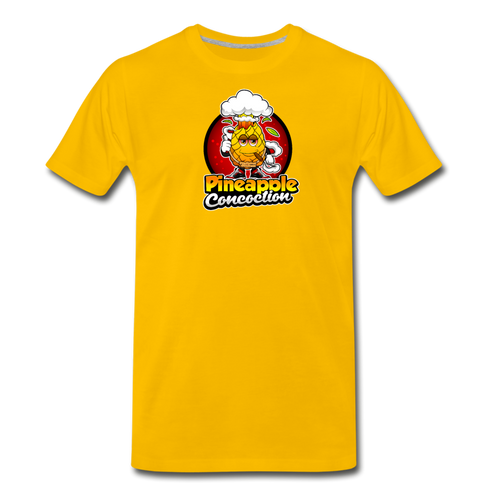 Pineapple Concoction (red) - Men's Premium T-Shirt - sun yellow